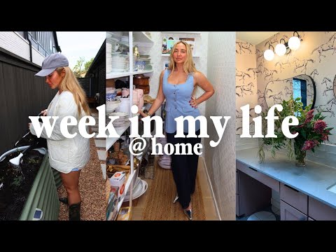 WEEK IN MY LIFE AT HOME 🏠🧼 (1 hr) extreme organization, sourdough journey begins, garden makeover