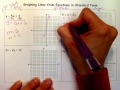 Graphing Lines from Non-Slope Intercept Equations