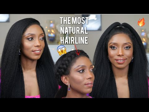 🔥NATURAL HAIR??? 😱MOST REALISTIC KINKY STRAIGHT WIG HAIRLINE EVER! FT  ILIKE WIG