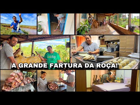 VLOGÃO DO JEITO QUE VOCÊS GOSTA| FERIADÃO CHEIO DE FARTURAS-FAXINÃO NA NOSSA CASA DA ROÇA 🤠🙏🏼