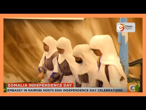 YouTube video thumbnail: Somali Embassy in Nairobi Hosts 65th Independence Day Celebrations
