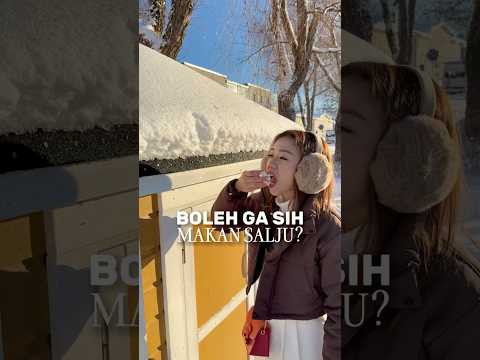 Jadi boleh ga makan salju ? #shortsviral #shortsvideo #shorts #viralvideo #traveling #holiday