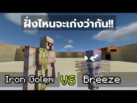 สังเวียนMinecraft:GolemvsBreezeถึกvsกวนMasterPrame