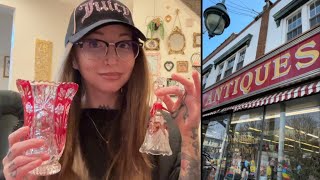 unplanned ANTIQUING mini VLOG + HAUL