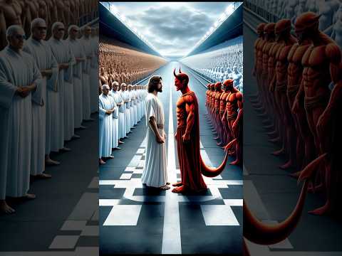 Jesus Christ and the Devil in competition💨🏃‍♂️👼👿#jesus #devil #shorts