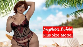 Angelica Bufolo ✅ Glamorous Plus Size Curvy Fashion Model - Biography, Wiki, Lifestyle