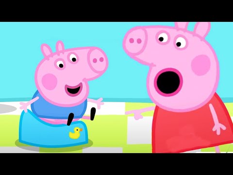 Peppa Pig Teaches George About Potty Training 🚽 Peppa Pig Asia 🐽 Peppa Pig English Episodes