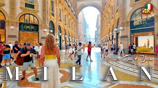 MILAN ITALY 🇮🇹 The Worlds Fashion Capital City 4K Walking Tour Walking in Grandiose Metropolis