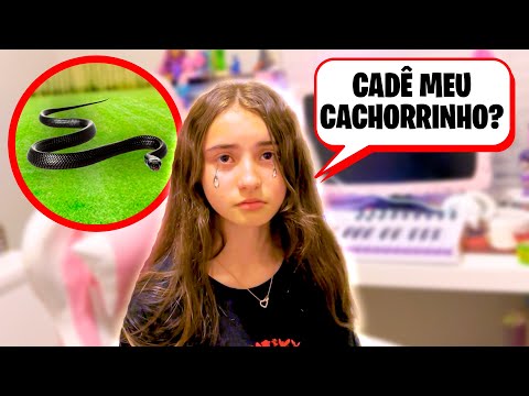 CONTEI que a COBRA PICOU nosso CACHORRINHO para MINHA FILHA ASHLEY! *Ela chorou - Pai Também Vloga