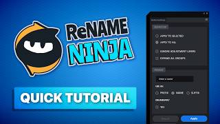 ReName Ninja for Photoshop Tutorial