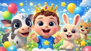 👉 WOW! Baby Meets Cute Animals 🐰🐄 | Fun Kids Song | Kids Aura 😍