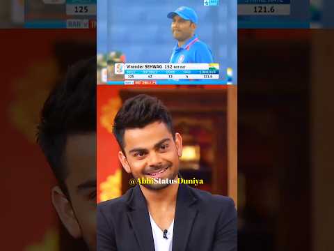 Virat Kohli talked about Virender Sehwag fastest century break the record โจ๐