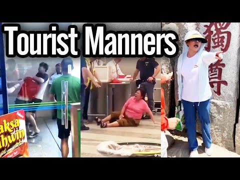 Chinese tourist freak outs