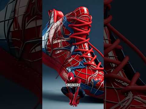 Spiderman As a Sneakers ๐ฅ Marvel & Dc All Characters #avengers #shorts #marvel