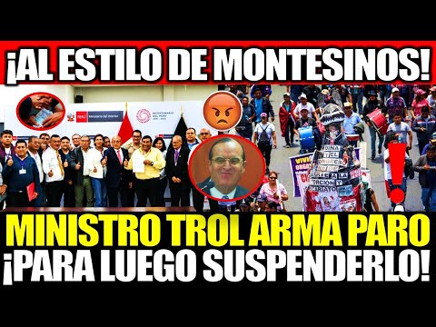 ¡AL MISMO ESTILO DE MONTESINOS: MINISTRO "ARREGLA" FALSO PARO CON TRANSPORTISTAS TODO ES ARMANI!.