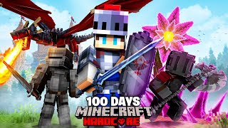 I Survived 100 Days in MEDIEVAL FANTASY Minecraft Hardcore!