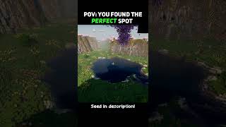 POV: You Found The Perfect Spot for Your Base in Minecraft