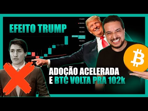 EFEITO TRUMP ACELERANDO BITCOIN 🚀 RUMO AOS 200K