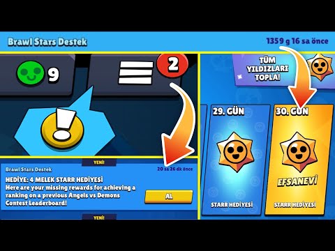 TAZMİNAT GELDİ | 1000 GÜNDÜR GİRİLMEYEN HESAPTA 2 ÜCRETSİZ EFSANEVİ STARR HEDİYESİ - Brawl Stars