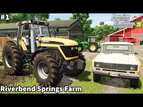 First Career on FS 25,Very Realistic Gameplay & Awesome Graphics│Riverbend Springs│FS 25│Timelapse#1