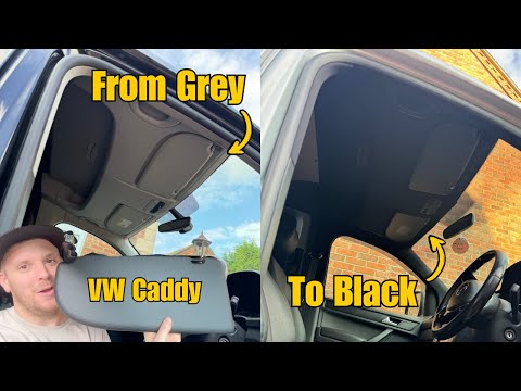 Cab Plastics Grey To Black -VW Caddy Maxi - Mini Camper Build - Episode 5