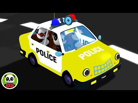 Wheels On The Police Car, Emergency Vehicle Video for Kids