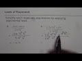 Simplifying Exponents: Key Laws and Applications