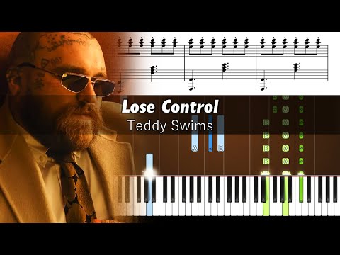 Teddy Swims - Lose Control - Accurate Piano Tutorial with Sheet Music