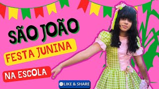 Apresentação na escola / Festa Junina / Dancinha com os colegas 😅 / Férias uhuuuuuu!!!