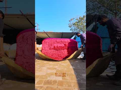 Behind the Scenes: Crafting of Red Polyurethane foam! 🏭🧽
