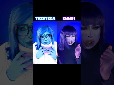 Amo este dúo 💜💙 #makeup #insideout #cosplay #intensamente2