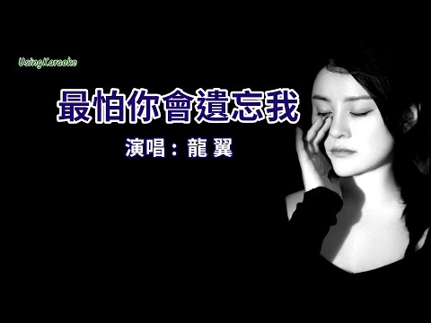 最怕你會遺忘我-龍翼-演唱 KARAOKE