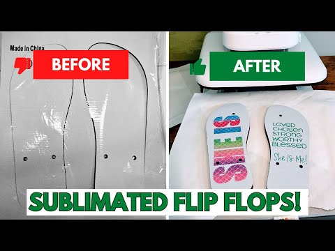 Make Your Own Summer Flip-Flops With This Simple Trick #infusibleink #cricut #sublimation