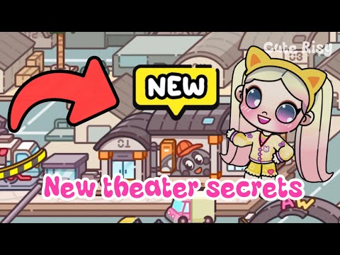 New update movie theater secrets in avatar world 🤫✅🩵 | new secrets #pazuworld #avatar