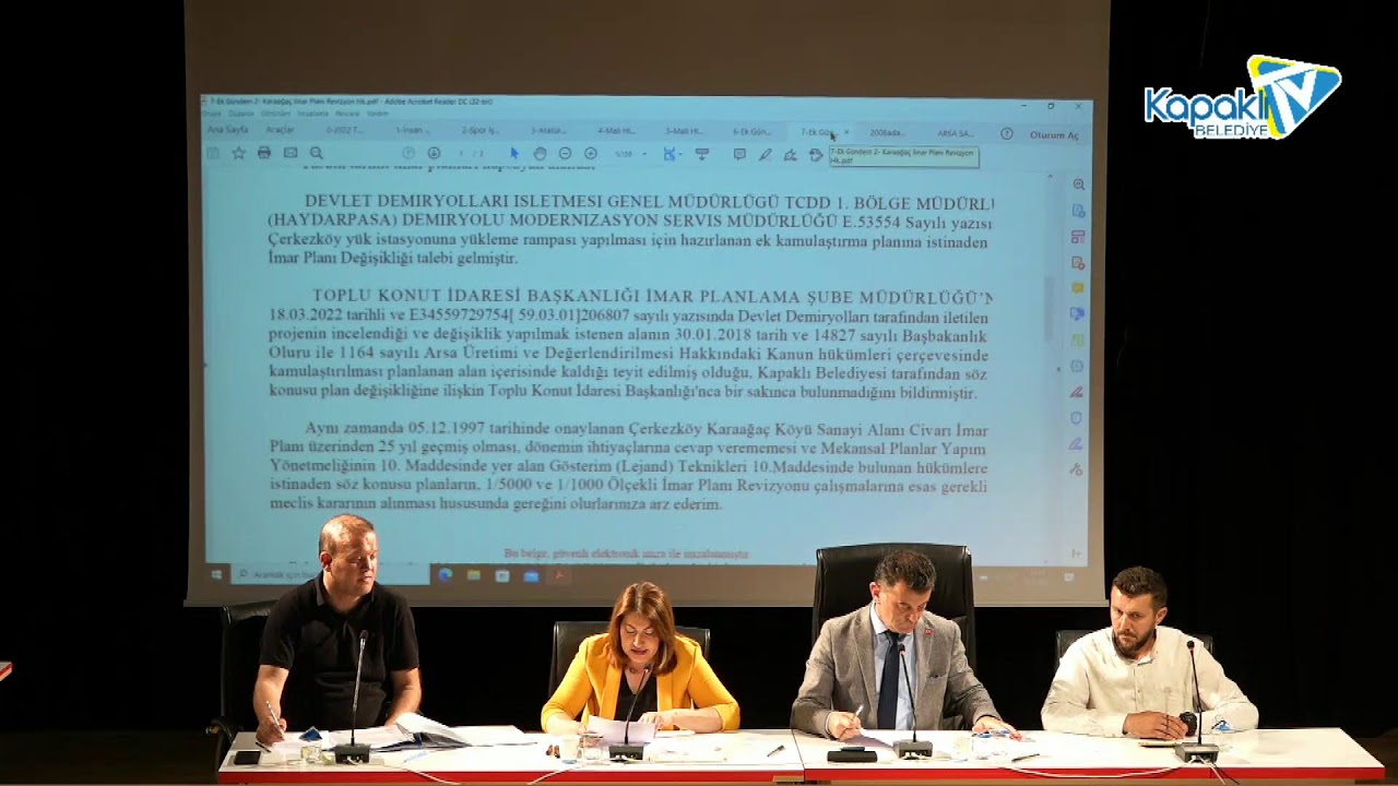 Kapaklı Belediyesi Temmuz Ayı Meclisi