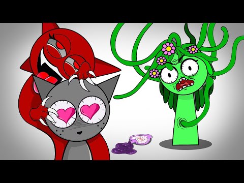 Incredibox Sprunki Retake But GRAY X MROONA Fall in Love BUT Used Love Potion?! | Cartoon Animation