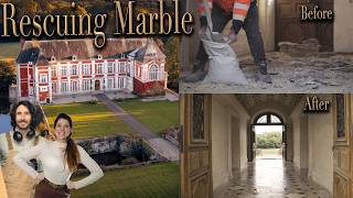 Restoring the Grand Entrance Marble of Our French Chateau
