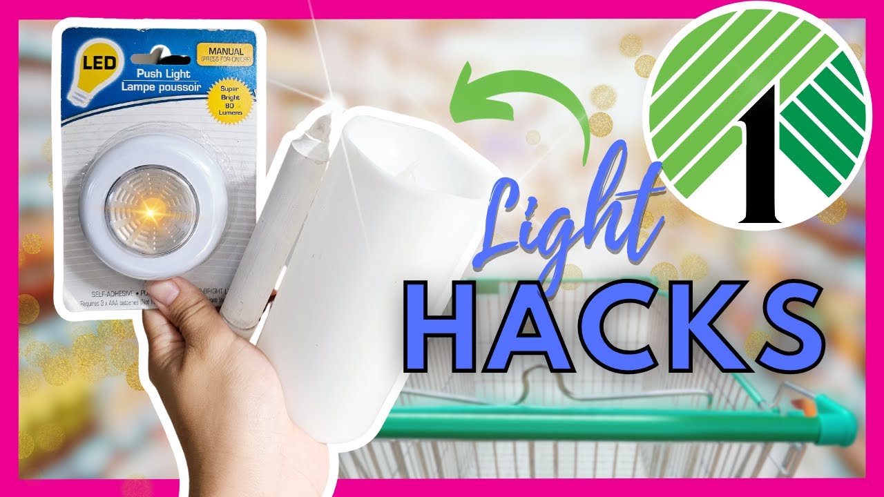 Why everyone is buying LIGHTS from the Dollar Store! Genius LIGHT DIYS you can do!
