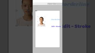 How to Put Borderline In Adobephotoshop | #shorts #photoshop #passportphoto