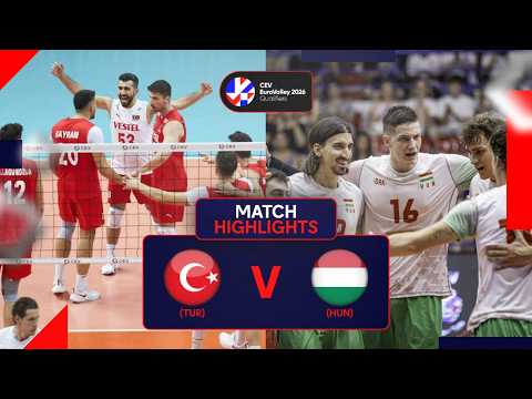 Highlights | Türkiye vs. Hungary - CEV EuroVolley 2026 | Qualification Phase M | Pool A