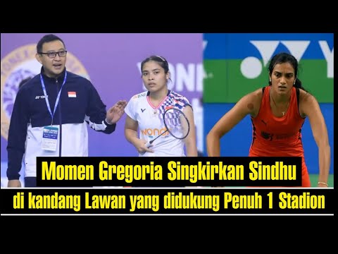 Momen Gregoria Singkirkan Sindhu di kandang Lawan yang didukung Penuh 1 Stadiun