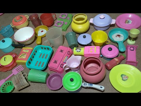 ASMR - unboxing cute miniature cooking toys set compilation