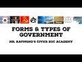 Exploring Types and Forms of Government