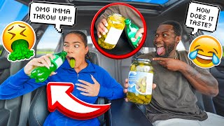 Replacing My Fiances Ginger Ale With PICKLE JUICE PRANK! *REVENGE*