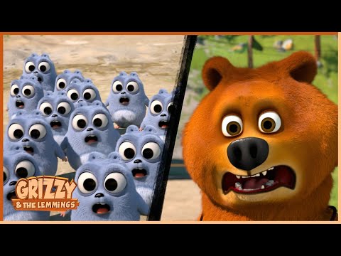 Fountain Of Bear Youth | Grizzy & the lemmings | 25' Compilation | 🐻🐹 Cartoon for Kids