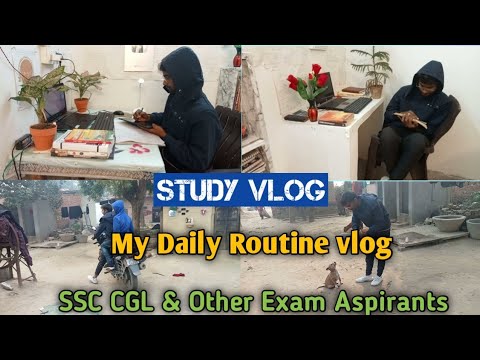 My Daily Routine vlog📚📚 || SSC CGL & Other aspirants🔥 || Study vlog