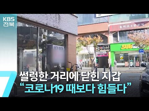 썰렁한 거리에 닫힌 지갑…“코로나19 때보다 힘들다” / KBS 2023.11.06.