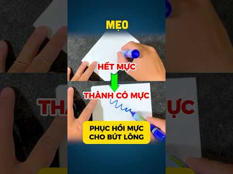 #MẸO 377 | Cách biến bút lông hết mực thành có mực như mới | Restoring Ink for a Fountain Pen #mẹo