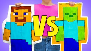 DIY Pixel Blind Bag Battle! 🎉 Sue vs Roger & Sam In Between