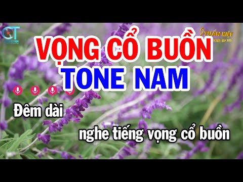 Karaoke Vọng Cổ Buồn Tone Nam ( Gm ) Nhạc Sống Beat Mới || Karaoke Tuấn Kiệt